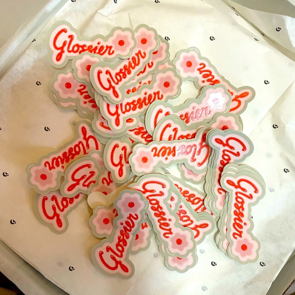 Lot of Glossier Spring 2024 stickers 5/$25